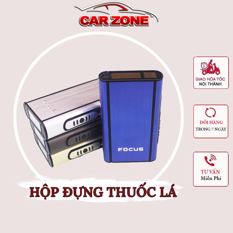 Hộp Đựng Thuốc Lá Đa Năng FOCUS 2IN1 Để Được 10 Đíu (MẪU MỚI) CarZone