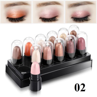 Bộ 12 thỏi son nhũ đánh mắt Maycreate 5g Hot Trend