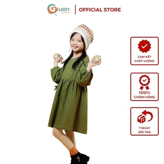 Váy bé gái chấm bi từ 11-25kg vải cotton thoáng mát Quế Chi - GUON