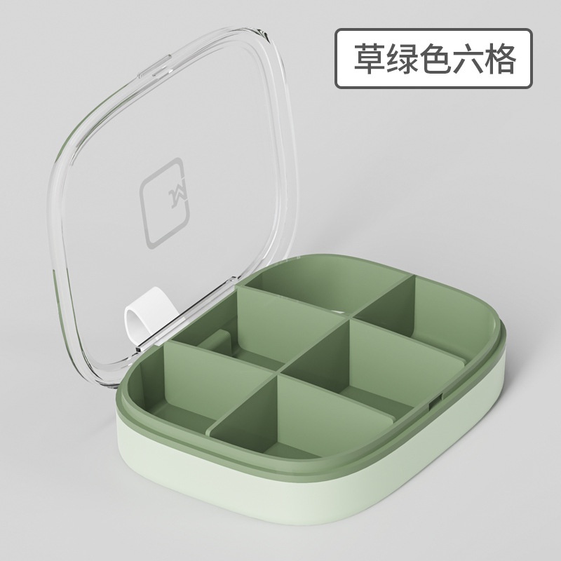 Hộp Đựng Thuốc Mini Chia Ngăn Mang Đi Tiện Dụng