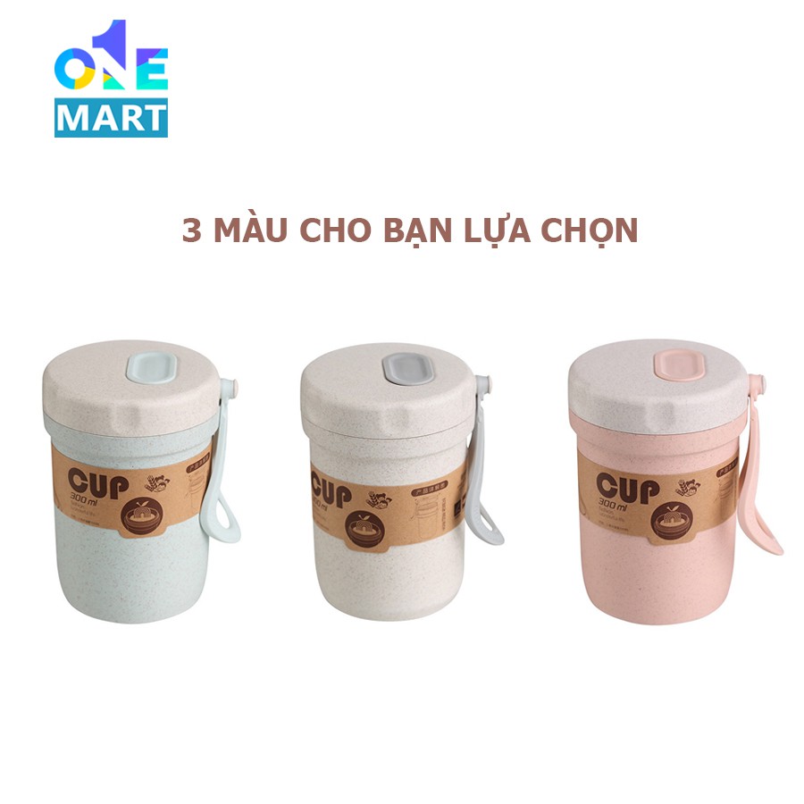 Cốc đựng canh lúa mạch nhỏ xinh dùng cho văn phòng cực tiện dụng dung tích 300ml