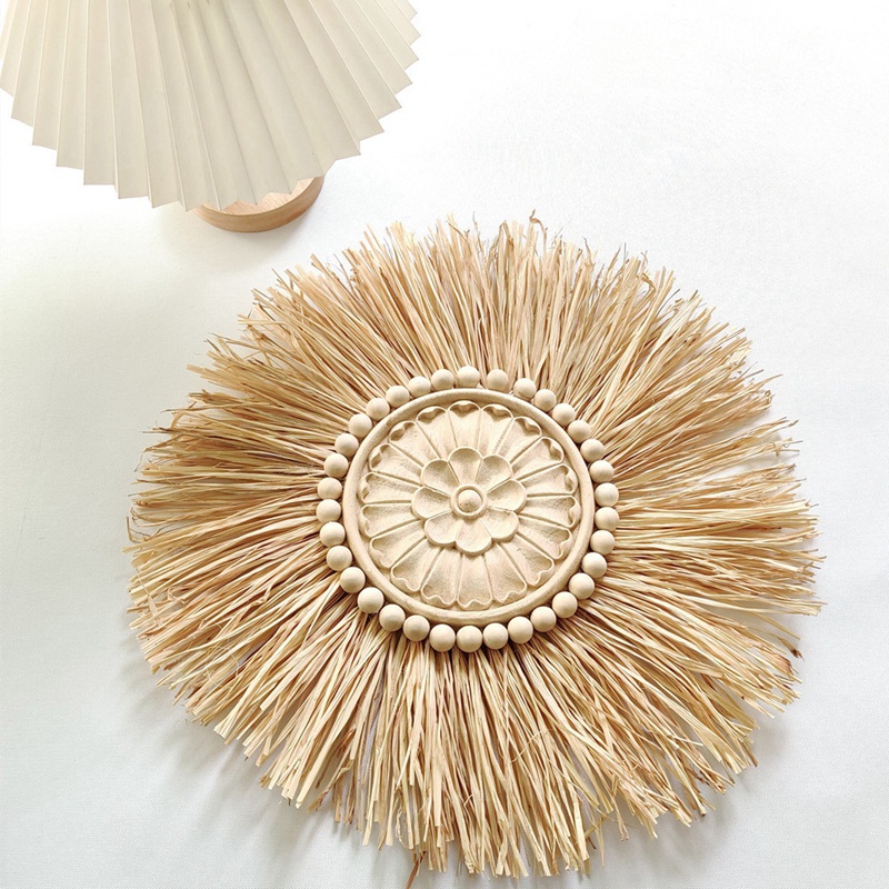 Phụ Kiện Treo Tường Trang Trí Bằng Gỗ Phong Cách Boho