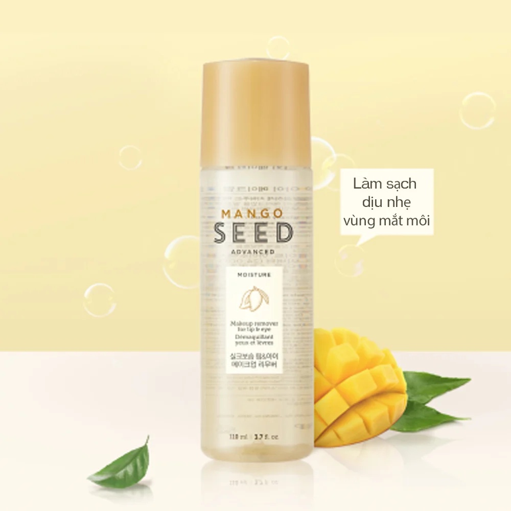 [Hỏa tốc] Nước tẩy trang mắt môi TheFaceShop Mango Seed Makeup Remover For Lip&amp;Eye (110ml)