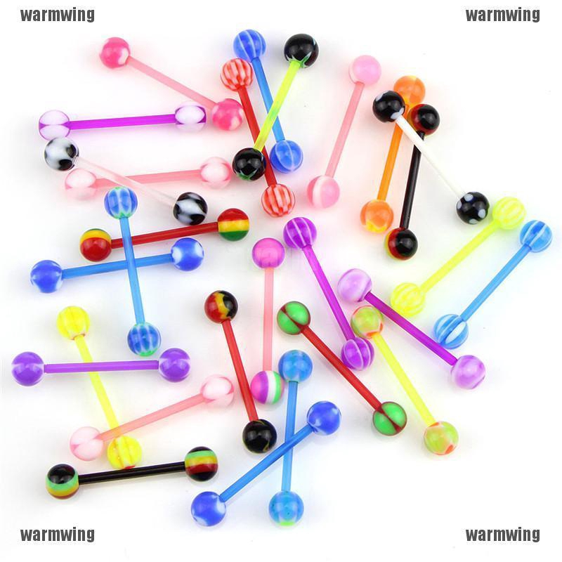 Set 20 Khuyên Cơ Thể DạNg Thanh Tạ NhiềU MàU SắC