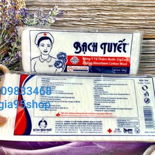 Bông Zigzag Bông Bạch Tuyết 100g/ gói ( 9x5 ) - Bông cắt 100gr zigzag chính hãng Bông Bạch Tuyết