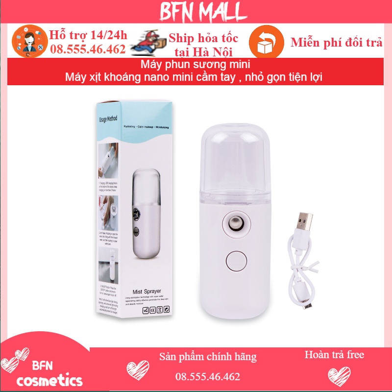 Máy phun sương mini/máy xịt khoáng nano mini cầm tay , nhỏ gọn tiện lợi - BFN.MALL_OFFICIAL