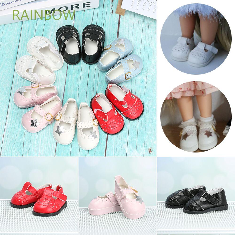 Giày Da Pu 6.5cm Cỡ Nhỏ Xinh Xắn Cho Búp Bê 16 Inch