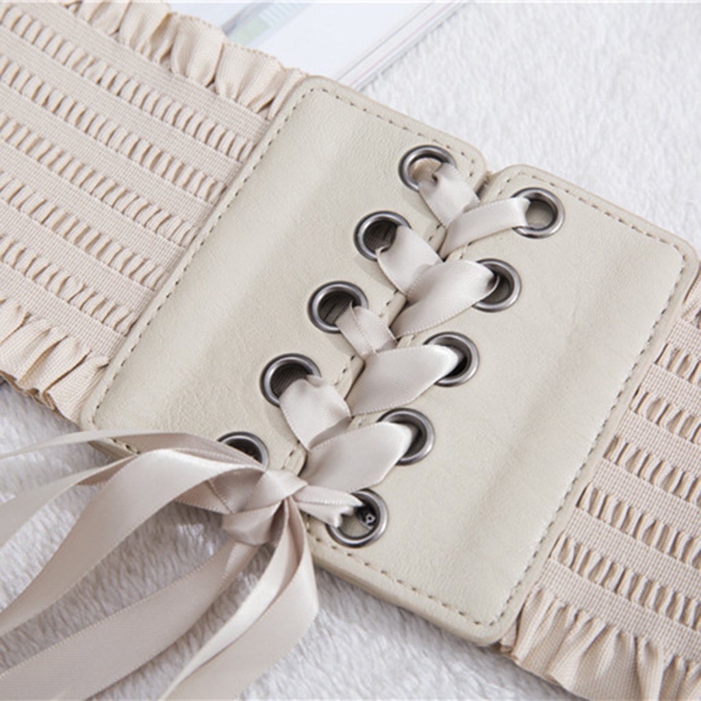 1 Thắt Lưng Đan Dây Co Giãn Màu Đen Thời Trang Nữ