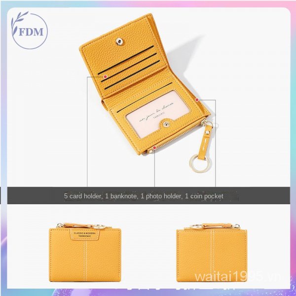 Ví ngắn đa năng thiết kế đơn giản hợp thời trang