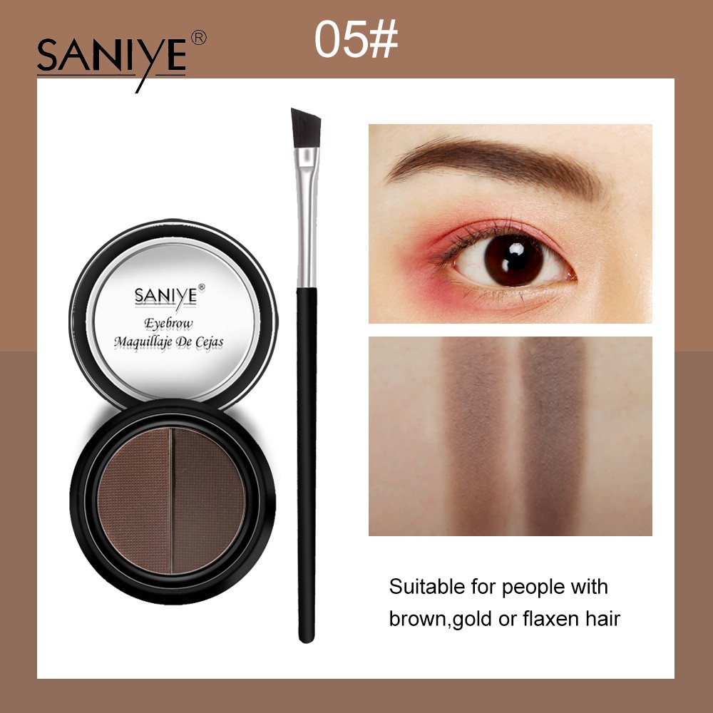 Bộ phấn kẻ lông mày không thấm nước kèm cọ E028 | BigBuy360 - bigbuy360.vn