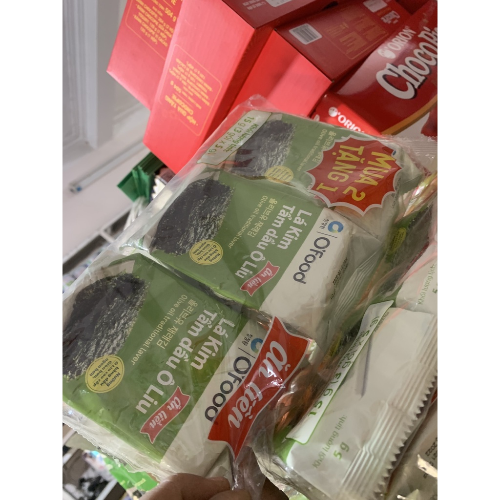 Lốc 2 Gói Lá Kim Ăn Liền Vị Oliu O’Food 10g hàng tặng