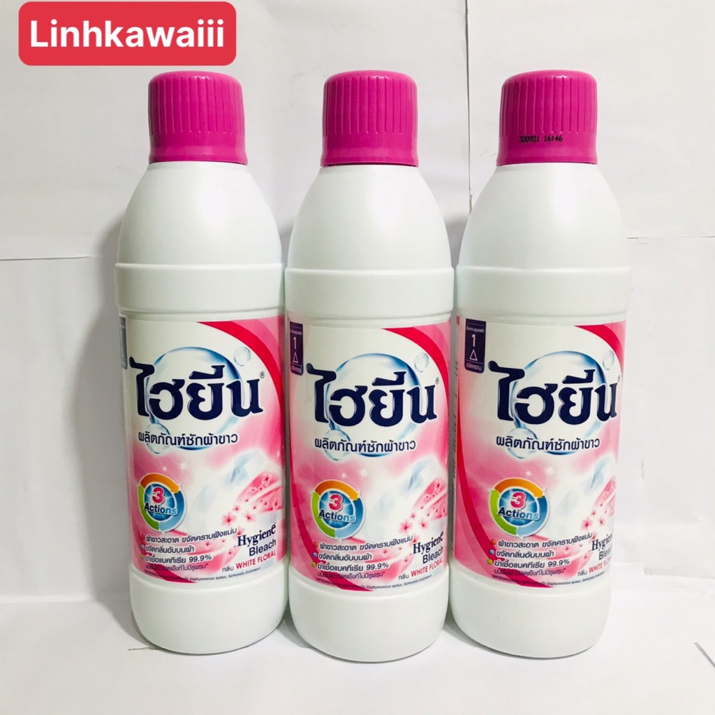 (600ML) Nước Tẩy Quần Áo Trắng Và Màu Hygiene Thái Lan