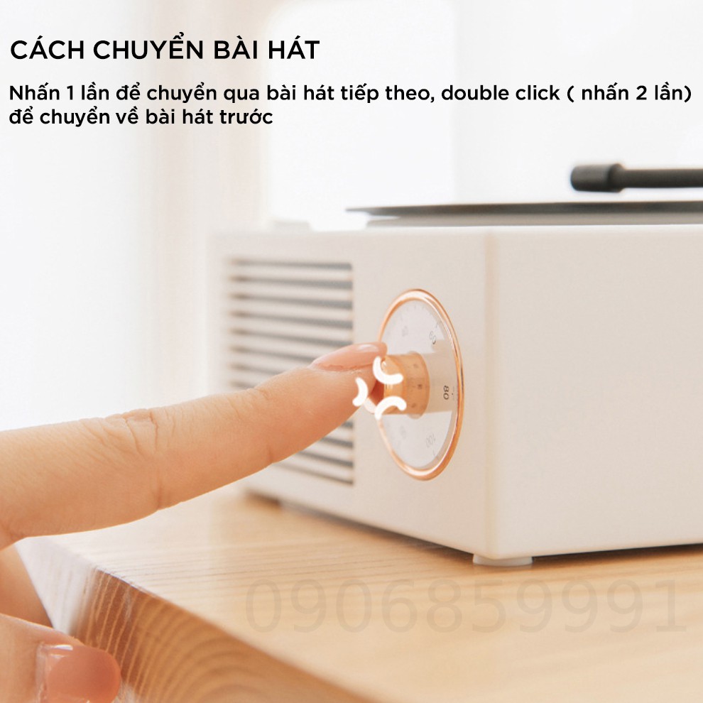 Loa bluetooth không dây giả lập đĩa than Retro (X10)