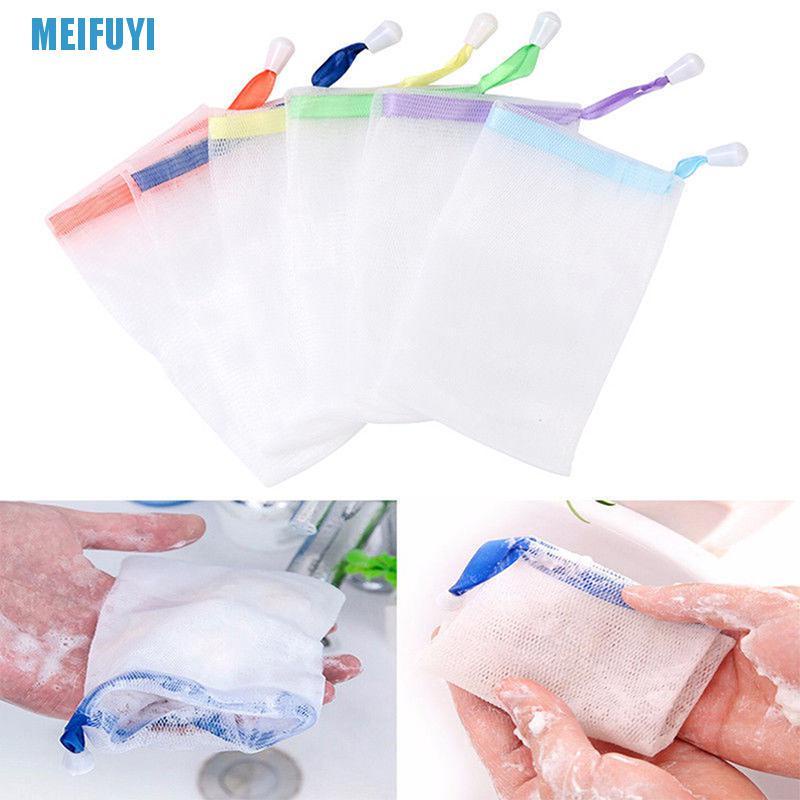 [Hàng mới về] Set 10 túi lưới tạo bọt xà phòng tắm chăm sóc da dễ sử dụng 439v