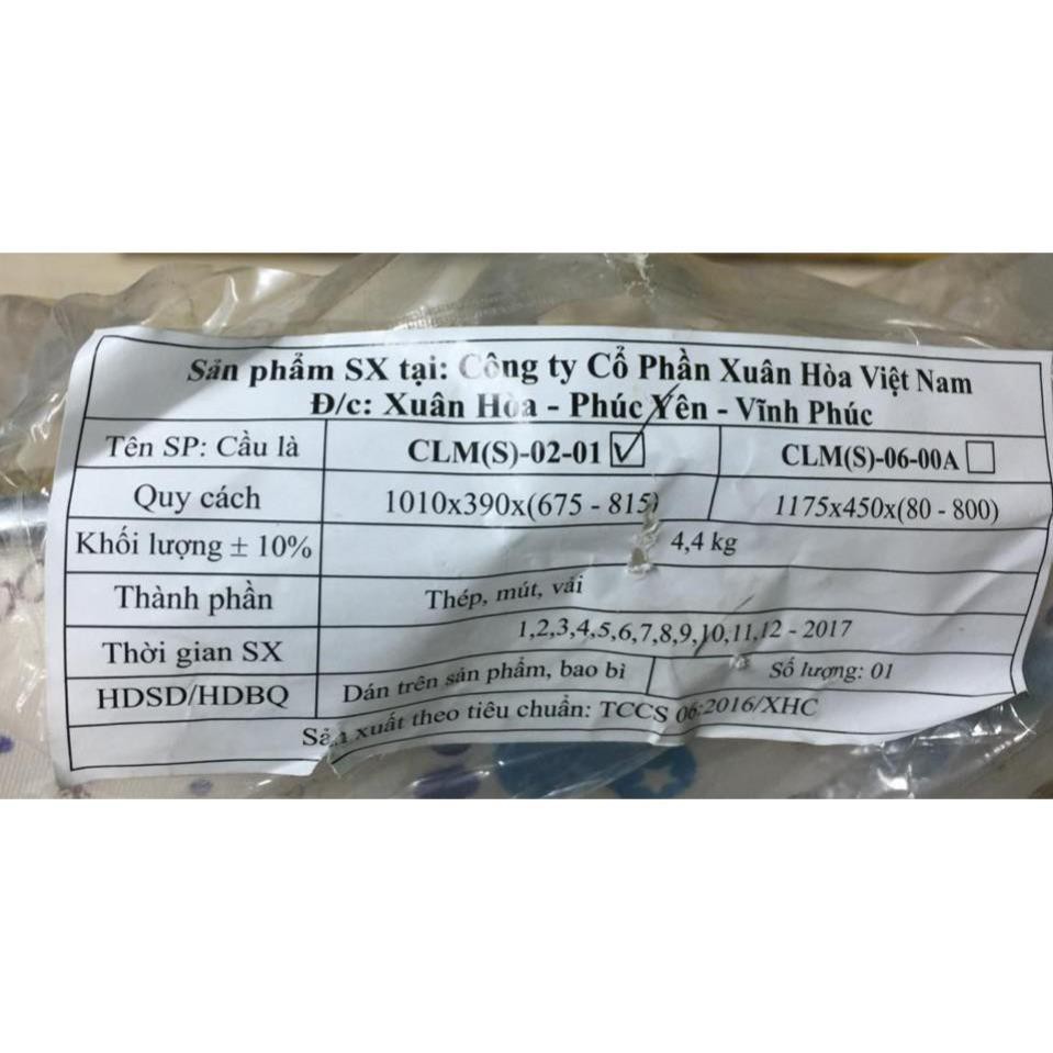 Cầu là quần áo đứng Xuân Hòa khung thép 4 nấc điều chỉnh bọc vải cotton mã CLM-02-01