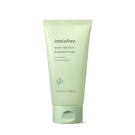 [Mẫu mới 2021] Tẩy Tế Bào Chết Toàn Thân Chiết Xuất Trà Xanh Innisfree Green Tea Pure Body Gel Scrub 150ml