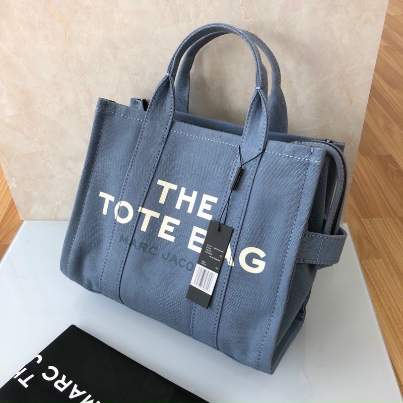 SALE-Túi tote form vuông unisex chất canvas bụi bặm Marcie-loang bên trong ko ảnh hưởng ngoài