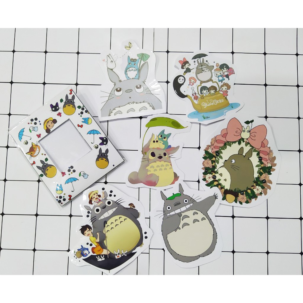sticker totoro cắt rời size to SCI7 có bao giấy cute dễ thương bullet journal