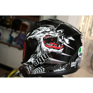 [RẺ VÔ ĐỊCH] Nón bảo hiểm AGU hình sói fullface