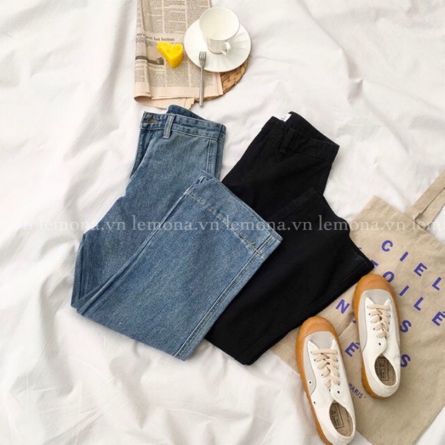 [Mã WASTMAY giảm 15% tối đa 30K đơn 150K] 5886 | QUẦN JEANS SUÔNG BASIC DÁNG LỬNG ULZZANG | BigBuy360 - bigbuy360.vn