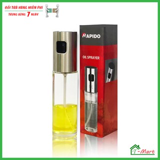 Bình xịt dầu ăn thủy tinh Rapido 100ml