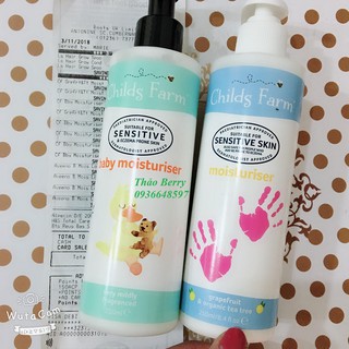 Kem dưỡng da dưỡng ẩm Childs farm siêu tốt bé bị eczema dùng được 250 mil