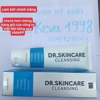 cam kết chính hãng _ sữa rửa mặt DR.SKINCARE MỤN , THÂM , TRẮNG DA , KIỀM DẦU