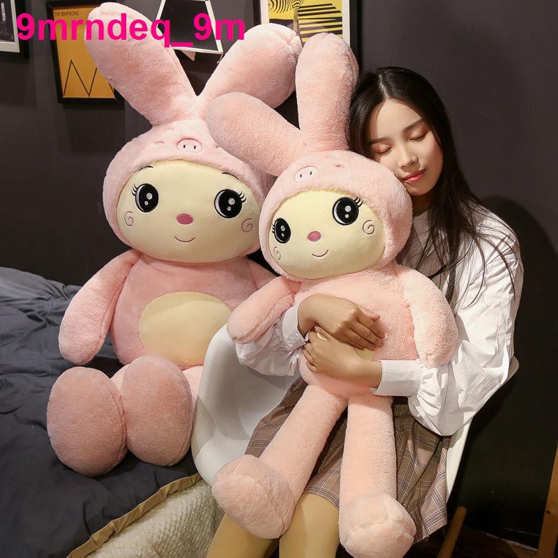 Đồ chơi sang trọng Bunny búp bê thỏ trắng nhỏ Ngày lễ tình nhân của Trung Quốc ôm gối ngủ quà sinh nhật cô gái