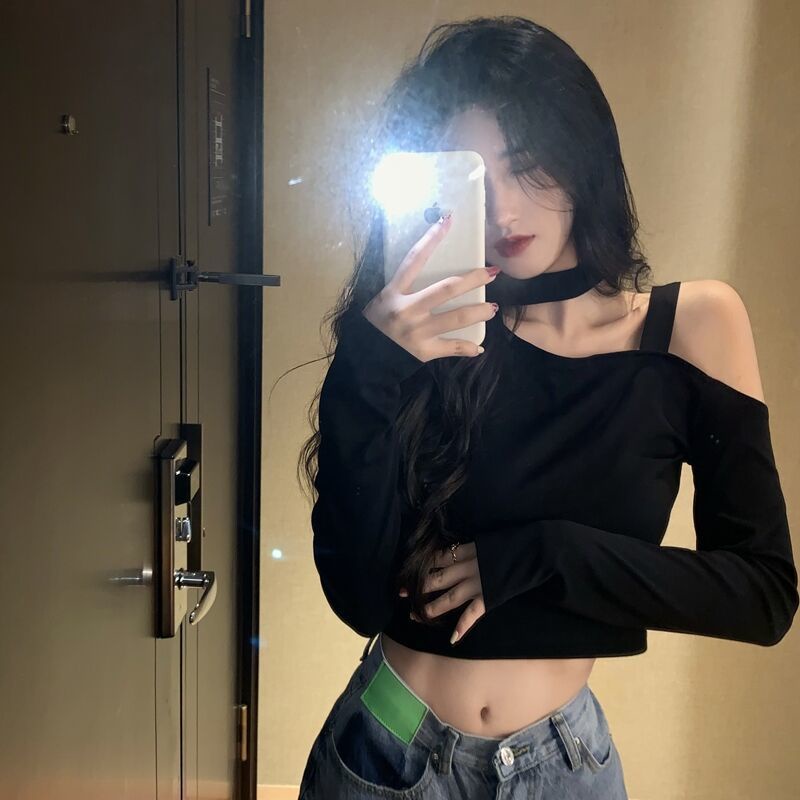 Áo Thun Tay Dài Dáng Ôm Thời Trang Mùa Hè Cá Tính Cho Nữ