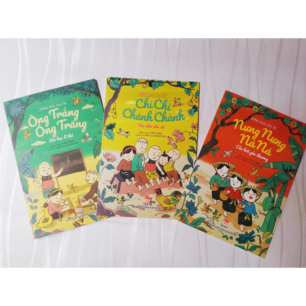 Sách - Đồng Dao Cho Bé - Chi Chi Chành Chành - Ông Trẳng Ông Trăng - Nựng Nựng Nà Nà – Trọn bộ 3 cuốn 5.0
