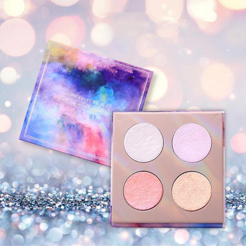 [Hàng mới về] Bảng phấn highlight 4 màu chống thấm nước thương hiệu NOVO