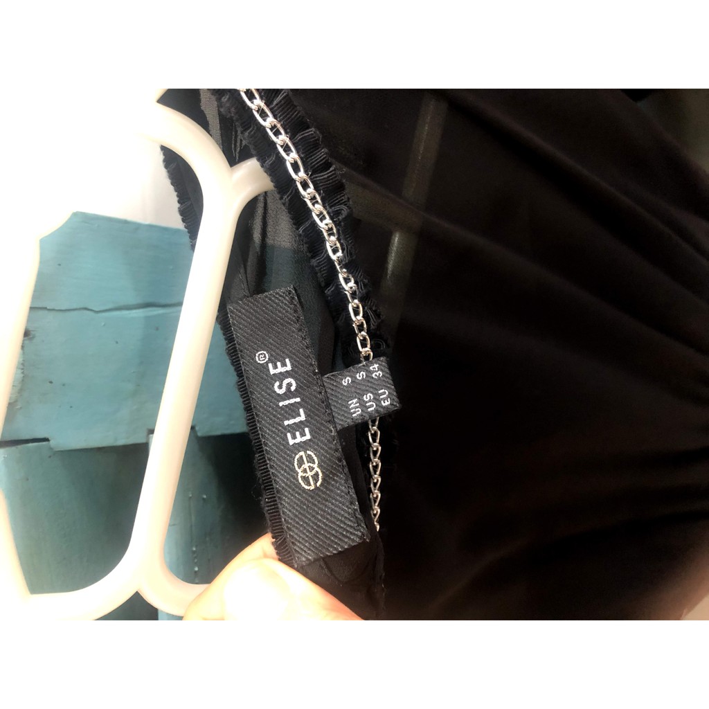 Thanh Lý Váy Dạ Tiệc Đen Tuyền sang chảnh Elise