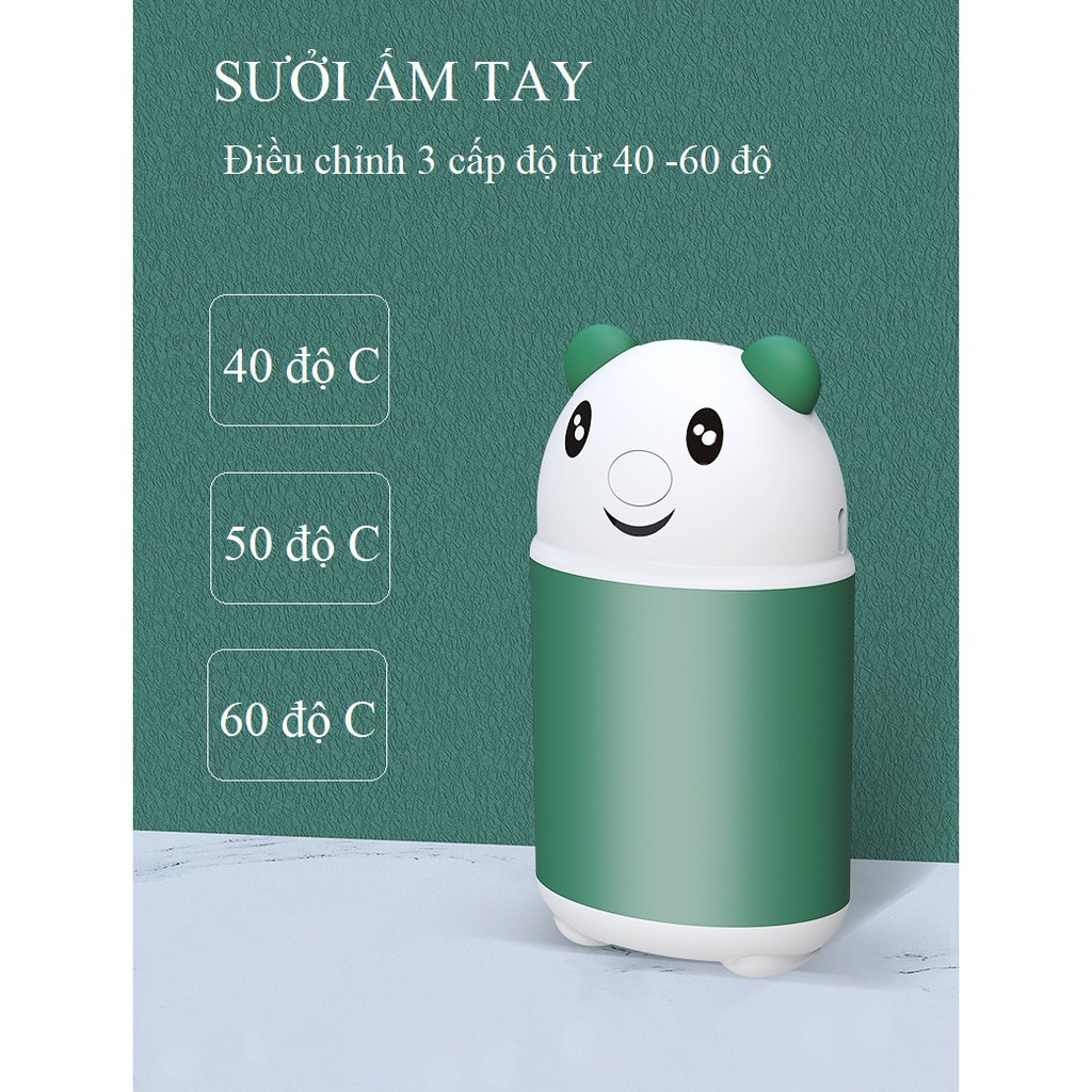 Sạc Dự Phòng 5200 mAh Tích Hợp Sưởi Làm Ấm Tay Dễ Thương