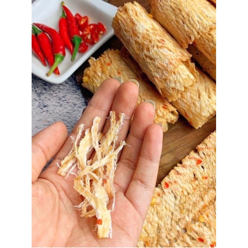 Mực cán tẩm vị hũ 300gr = 85k