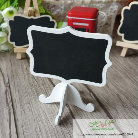 1 Cái / lốc Gỗ mini Bảng Đen Bộ Bảng Phấn Bảng Tin Ký Tiệc Cưới Trang Trí Cho Gỗ Thô Bàn Ghi Nhớ