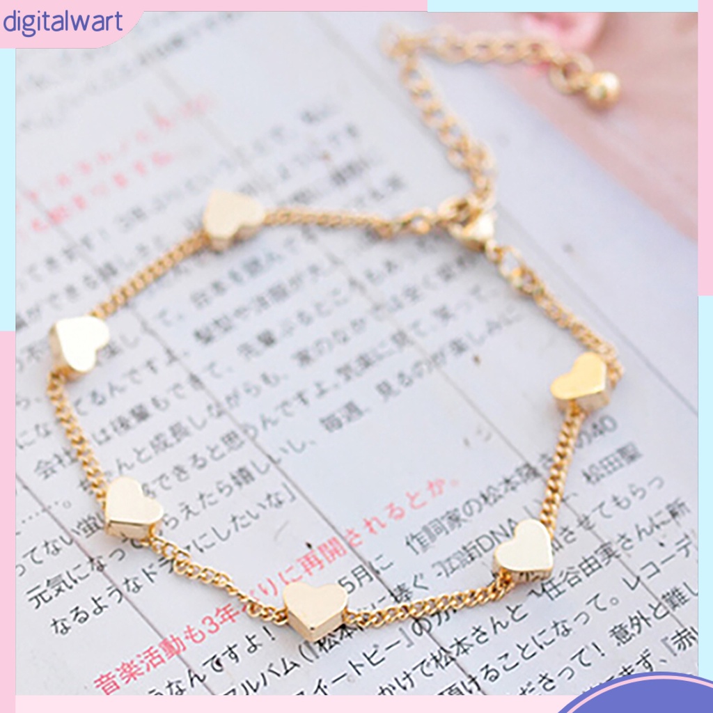 Lắc chân hợp kim hình ngôi sao / trái tim xinh xắn