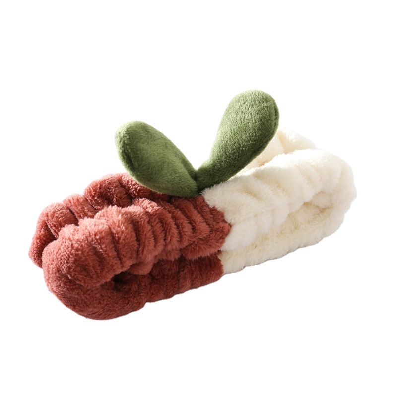 Băng Đô Rửa Mặt Trang Điểm/ Rửa Mặt Phối Lông Màu Dễ Thương Phong Cách Hàn Quốc