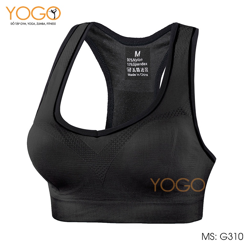 Áo bra tập gym yoga nữ áo bra thể thao có đệm mút nâng ngực tôn dáng co giãn 4 chiều ôm body YOGO G310