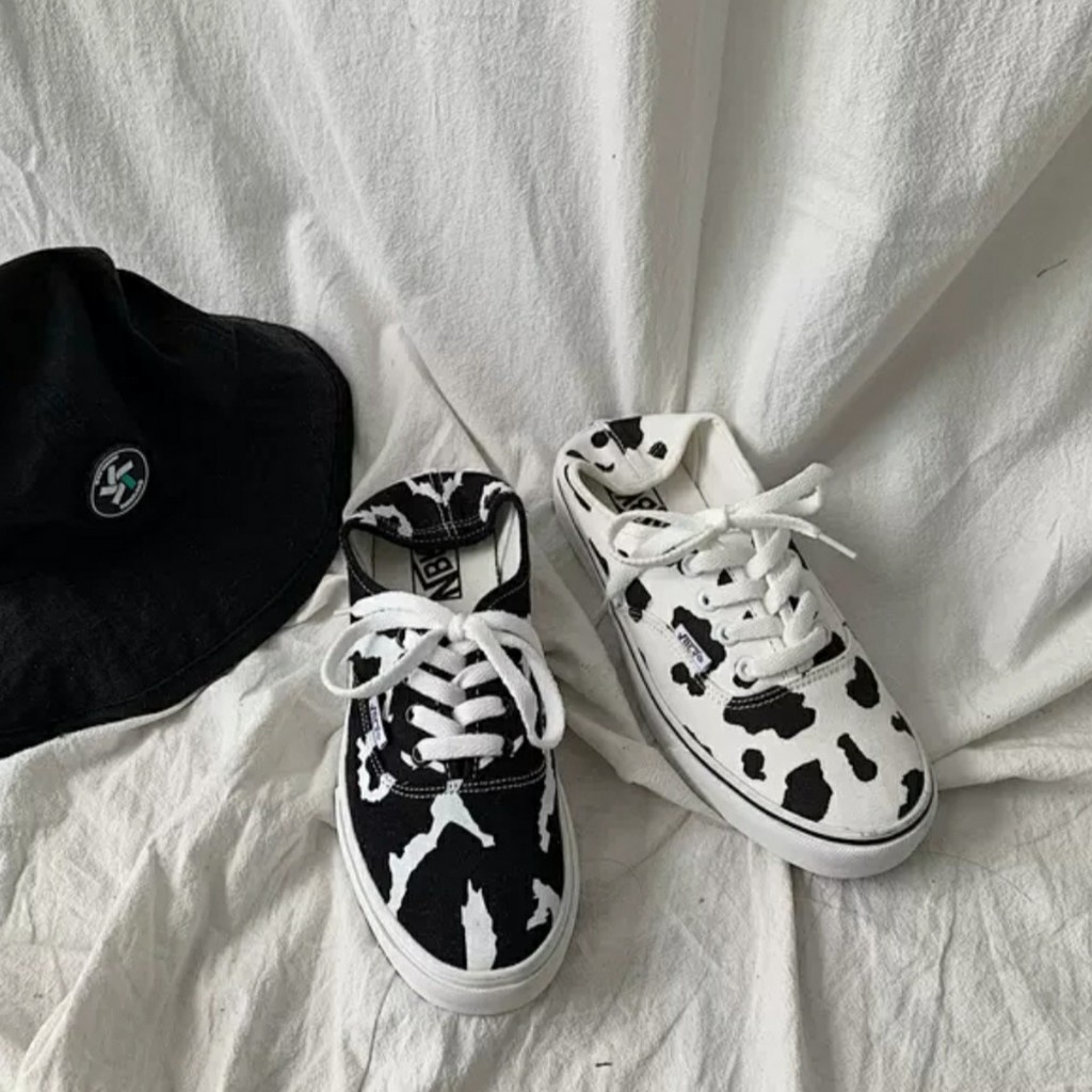 Giày thể thao nữ ulzzang bò sữa, giày vải bò sữa hàng đẹp giá rẻ mã LC17 - Hàng nhập khẩu
