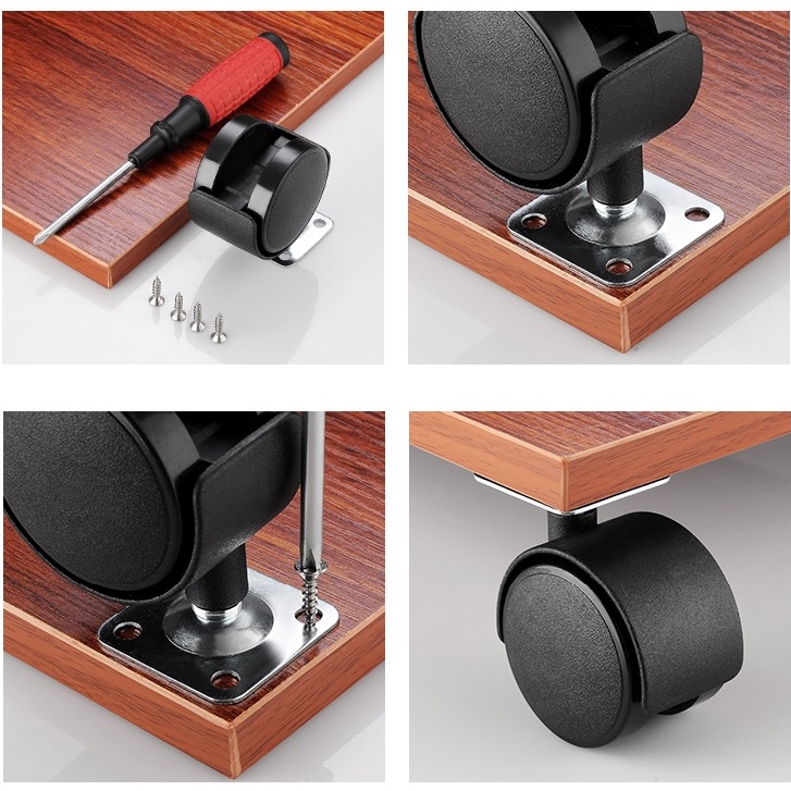 Bánh xe kệ tủ Bánh xe nhựa Bánh xe quạt hơi nước Nguyên Việt chạy êm, bền chắc