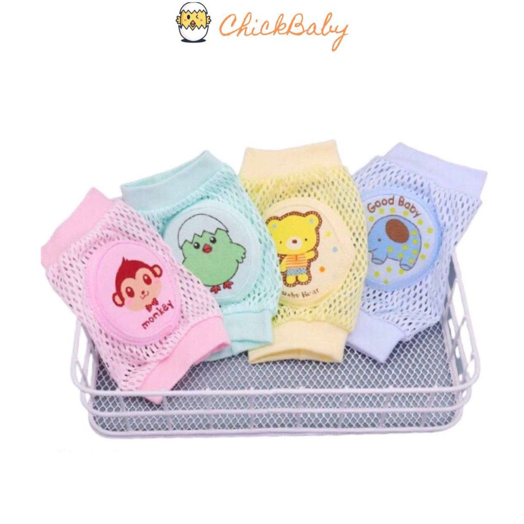 Đệm gối bằng lưới cho bé đang tuổi tập bò, đi, chạy, nhảy có miếng đệm bảo vệ đầu gối - ChickBabyShop
