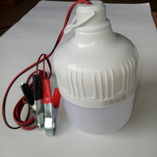 Bóng đèn led 12v kẹp bình ắc quy 30w – 40w loại tốt   Đèn có dây và kẹp