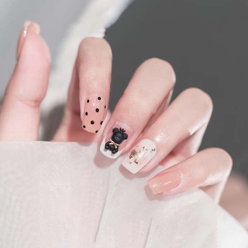 Phụ Kiện Trang Trí Móng Tay Hình Gấu MOCHO Mini DIY|Màu Sắc Phụ Kiện Trang Trí Móng Tay Hình Gấu Đội Vương Miện Xinh