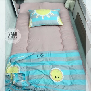 Set vỏ gối + bọc topper 1m*2m