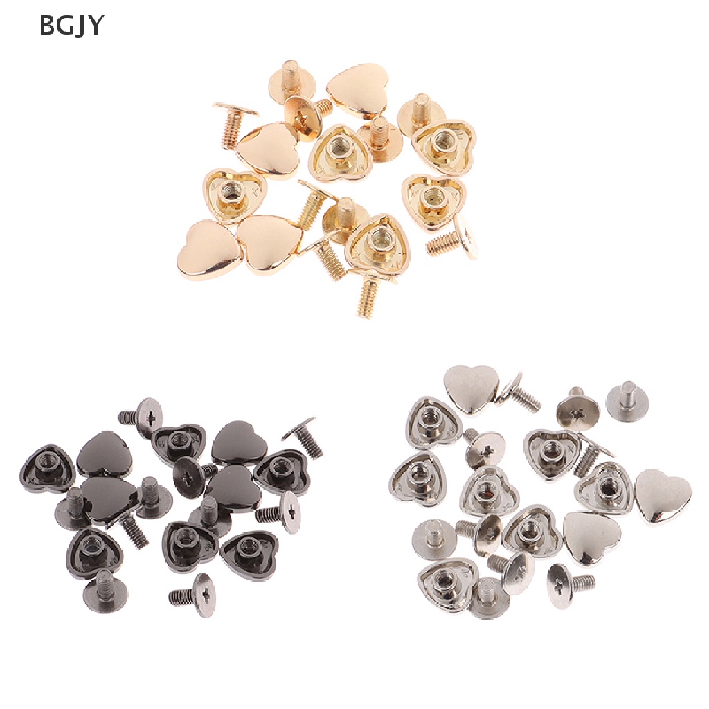 10 Đinh Tán Hình Trái Tim Cho Túi Xách Nữ Mới