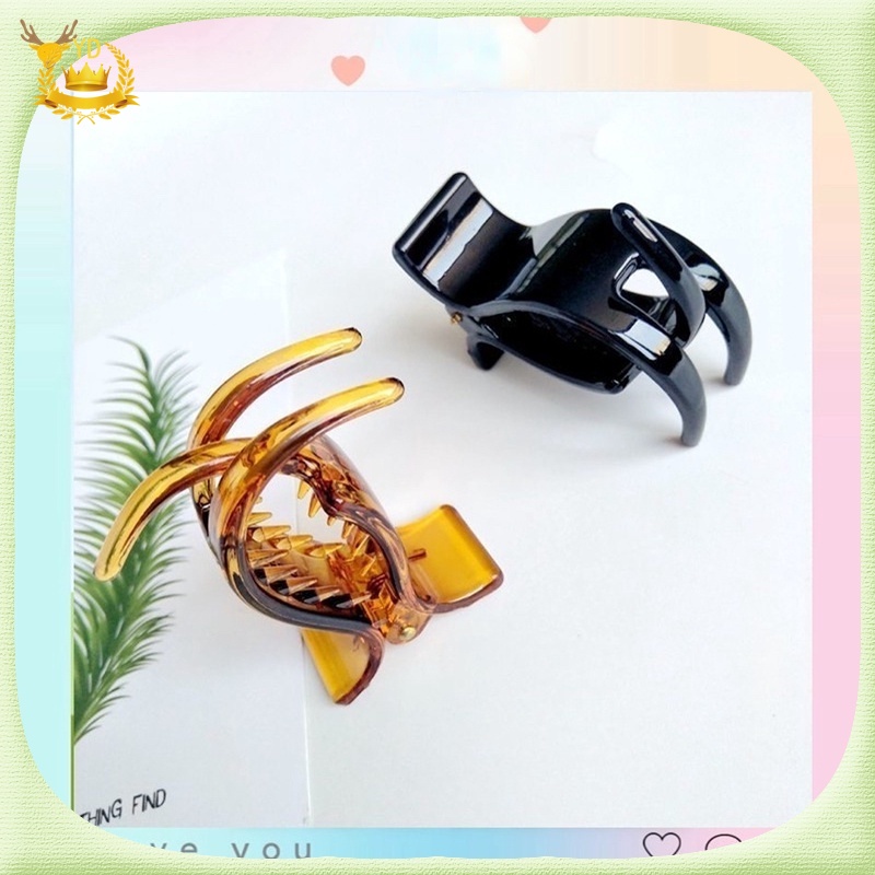 Kẹp Tóc Nữ 3 Răng 2 Màu Đen/Nâu Dễ Sử Dụng