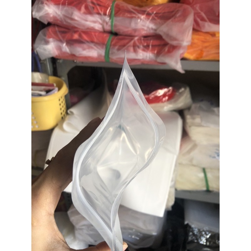 [1kg/size] túi zip 1 mặt bạc 1 mặt trong- hàng dày đẹp