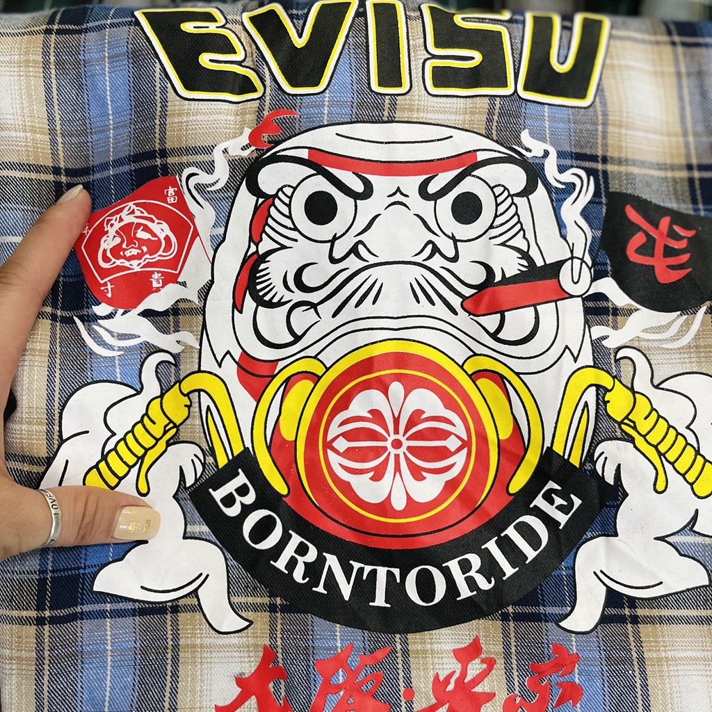 ÁO SƠ MI NAM CARO TAY DÀI EVSU PHONG CÁCH NHẬT HOTTREND
