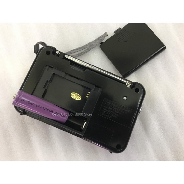 Máy nghe đài Radio FM Waxiba XB-521URT Có Kiêm Đèn Pin Loa Chạy Usb Thẻ nhớ Tiếng to Hát Hay Bắt sóng khỏe