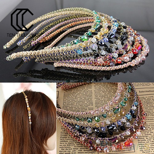 T ⚡Women's Irregular Rhinestone Headband Barrette Hairpin Clip Hair Decor